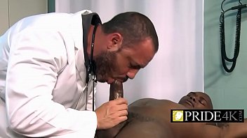 Preview 2 of Tattgoddess Mfc Russian - Gay doctor checking penis firmness with mouth