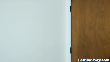 Preview 2 of Ten Studend - Busty teens lesbians kiss before oral sex