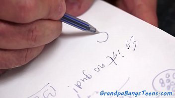 Preview 1 of Old Leb - Busty eurobabe fucked hard by grandpa