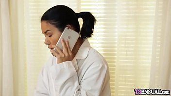 Preview 1 of Shyla Interracial - Latina nurse shemale anal fucks a crazy patients ass