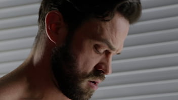 Preview 1 of Fuking Kis - Bearded tatted hot guy fucks sex toy