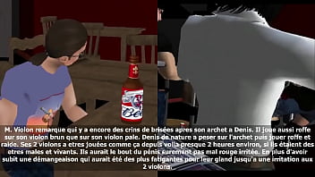 Preview 3 of Lezley Zein - Le Violoneux Denis Rencontre Pour La 1ere Fois Monsieur Violon Part-1 de 3