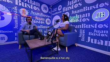 Preview 1 of First Class Karina Kaf Xxx - Carla Morelli fulfills the fantasy of a GANGBANG with 4 cocks BUKKAKE in Juan Bustos Podcast