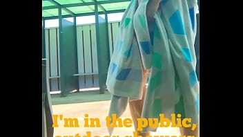 Preview 1 of Awesom Babe Butt - Public Twink Jerk and Cum at Beach