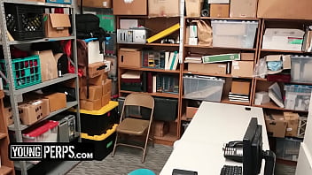 Preview 2 of Busty Milf Sybil - YoungPerps - Cute guy must suck big black cock