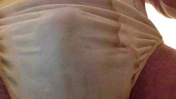 Preview 3 of Busty Butt Doggy - pissing in my dirty underwear