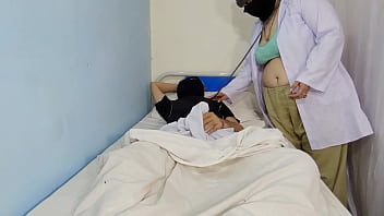 Preview 1 of In Marokko - Muslim Bbw Doctor Anal boned by Desi indian Patient,  Doctor rocks Cowgirl Style anal On hard Cock with loud moans,  hindi xxx Desi Doctor Series | Netu and Hubby