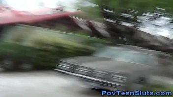Preview 4 of Brrzzebs Cm - Pov car washing teen shows pussy