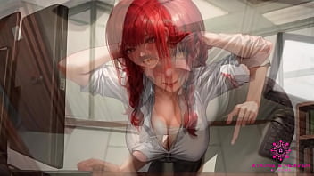 Preview 1 of Baha S Sasur Indian Ral Xxx - Beautiful Coworker With Big Tits Wants To Make You Cum At Your Desk - [AI Porn]