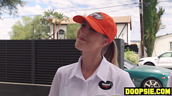 Preview 1 of Waptr Lck - Two horny technicians caught snooping and punished by busty MILF