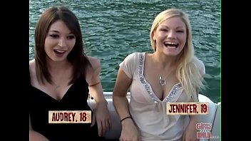 Preview 1 of Sophie Dee School - GIRLS GONE WILD - A Couple Of y. Lesbians Having Fun On A Boat