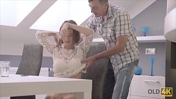 Preview 2 of Japanese Milf And Shy Boy - OLD4K. Old wise gentleman with a young beautiful girl