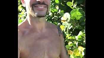 Preview 4 of Massage On Indian Tits - JUST A HAPPY GUY WALKING ON THE BEACH LIVING HIS BEST LIFE TAN FIT  LIFEGUARD PORNSTAR