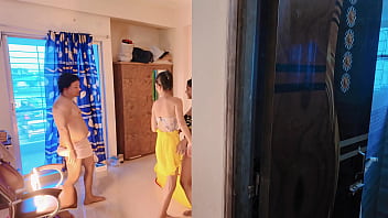 Preview 1 of Ez Bj - desi Hot threesome Husband Wife and her friend with fuck