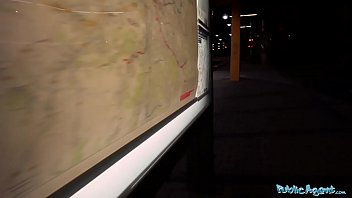 Preview 1 of Sex Muslim Hijab - Public Agent Night time outdoor sex at the station
