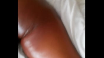 Preview 3 of Saxy Lady In Kitchen - Oil massage for big booty ebony wife