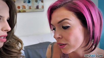 Preview 2 of Ansibs Sex - Spizoo - Jillian Janson &amp_ Anna Belle Peaks fuck each other,  big booty