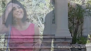 Preview 1 of Brother Tied Sister - Busty exotic teen gags on big black cock