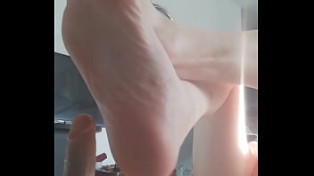 Preview 3 of Teen Boys Fucking Full Fime - Foot job,  dildo wank and smooth legs
