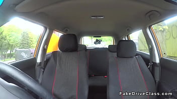 Preview 1 of Filezsagi Kalev - Fake driving instructors friend bangs blonde