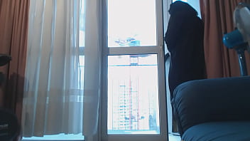 Preview 1 of Rubbing Penis On Vagina - gros seins de musulmane contre la vitre