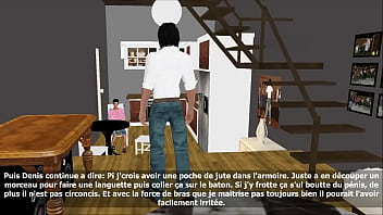 Preview 1 of Tiny Pussy Stretch - Le Violoneux Denis Rencontre Pour La 1ere Fois M Violon Part-2 de 3