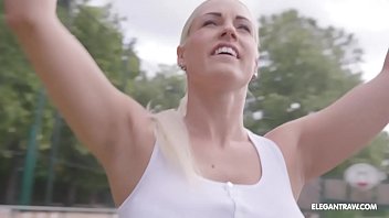 Preview 1 of Double Cum Shot Back To Back - Blonde babe takes a big black cock in both her holes