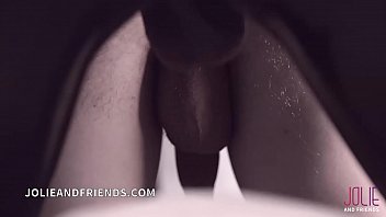 Preview 4 of Teen Spreads Virgin Legs - Trans mistress in latex exclusive scene with dominated slave fucked hard
