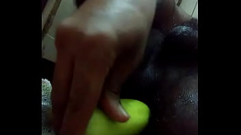 Preview 2 of Blaickmail For Sis - Cucumber deep in my ass