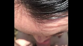 Preview 4 of Xxx In Schoolgirl - wife outdoor blowjob