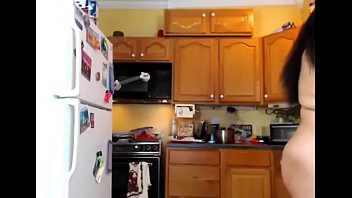 Preview 4 of Arab Sexmovies - Pretty BBW In Kitchen Showing Ass And Tits