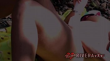 Preview 4 of 10 Land Xxx Com - Ebony SLUT Nina Rivera maturbates outside Super Hot Films