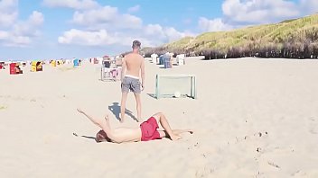 Preview 3 of Xxx Video English Actress - Hot guys play Football on beach (no sex)