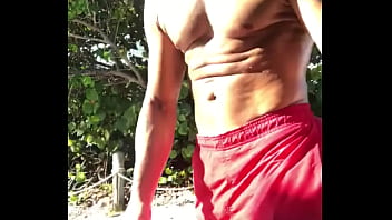 Preview 1 of Teem Sleetcom - MAXXX LOADZ THE BEACH BODY LIFEGUARD PORNSTAR TAN FIT  WITH ROCK HARD ABS