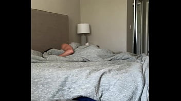 Preview 1 of Usa Tranny Angela - EARTHQUAKE woke me up !