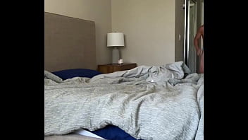 Preview 4 of Usa Tranny Angela - EARTHQUAKE woke me up !