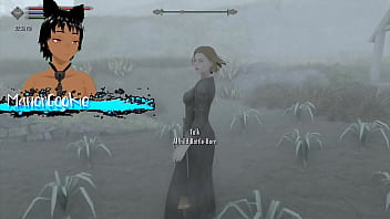 Preview 2 of Singapor Nsf - Skyrim B and L sex mod Having sex on a farm out in the field