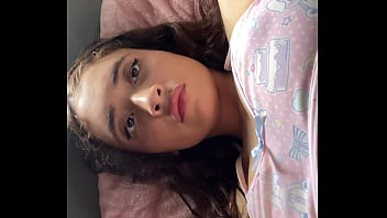 Preview 1 of Baby Bakukka - Cute Latina Petite Skinny Teen Girl Masturbating In The Morning - nessaacxx