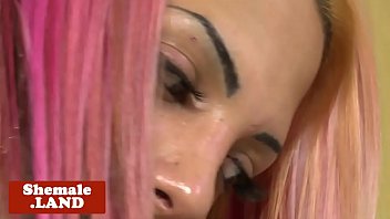Preview 1 of Mature Militari - Latina tranny in lingerie masturbating solo