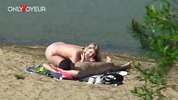 Preview 1 of Notty Amerika - Beach Voyeur. Naughty teen pawg spotted fucking her bf right on the beach