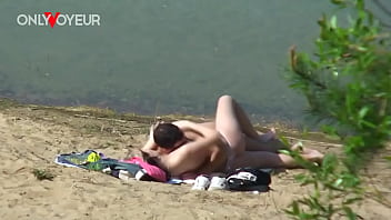 Preview 4 of Notty Amerika - Beach Voyeur. Naughty teen pawg spotted fucking her bf right on the beach