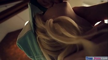 Preview 1 of Bbw Pussy Lessbian - Pierced tits teen smashed by nasty guy