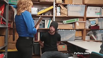 Preview 1 of Pashto Local Xxx - Thief pleasing horny big tit security guard