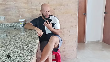 Preview 1 of Gyno Exam Breast - My stepbrother caught me masturbating in the middle of a video call and helps me finish - Porn in Spanish.