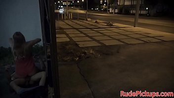 Preview 3 of Oldman Standing Sex - Cute stranded teen gets roughfucked