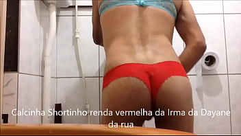Preview 2 of Mother Handjob Lesson - Punhetando com calcinha verm irma Dayane soutien verde da pamela e soutien bco da elisangela