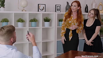 Preview 1 of Alvi 1 - My boss left me alone in my office with her COCK HUNGRY TEEN