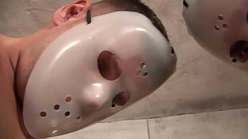 Preview 2 of Breast Feeding By Old Girl - Sabrina White Gets Assfucked By Two Masked Guys In An Abandoned Building