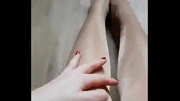 Preview 3 of Kissing Prank Sofio - Sexy teen in sheer nylons