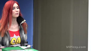 Preview 2 of Jail House Sex - Vipissy - Pizza Time - Lesbian Piss Drinking
